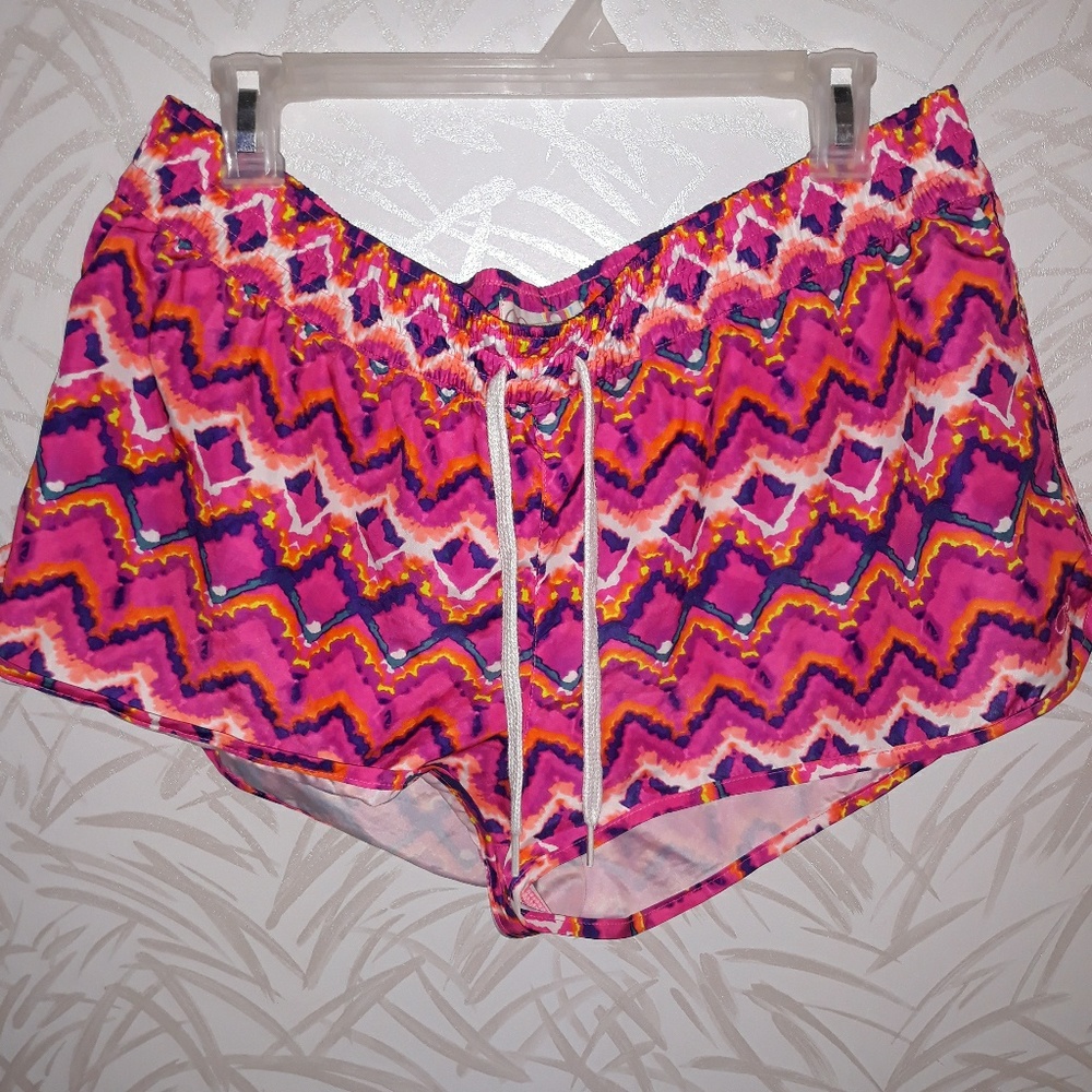 Pink Aztec Swimming Shorts